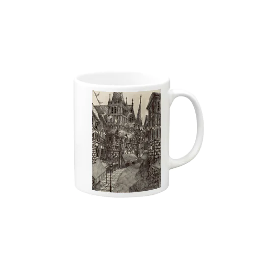 欧風街角風景 Mug