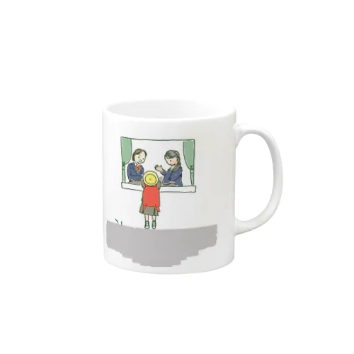 窓辺でおしゃべり Mug