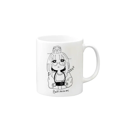 ハリネズミと女の子 Mug