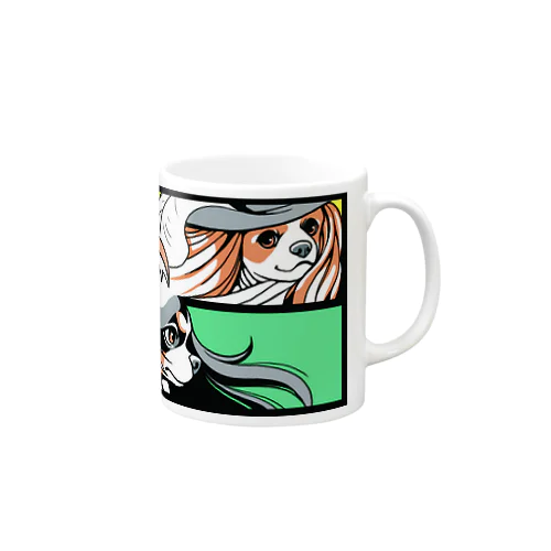 アメコミ風キャバリア（色数少なめ） Mug