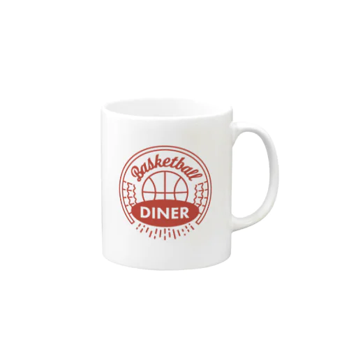 Basketball Diner ロゴ円 マグカップ