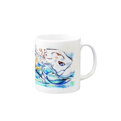 エイミーと猫のお父さん02 Mug