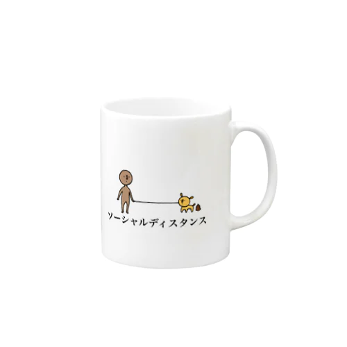 ソーシャルディスタンス Mug