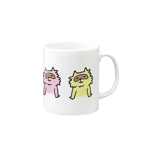 三色たぬき Mug