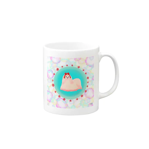 クリーム犬(いちご味) Mug