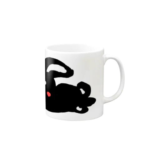 ダラダラくろうさ Mug