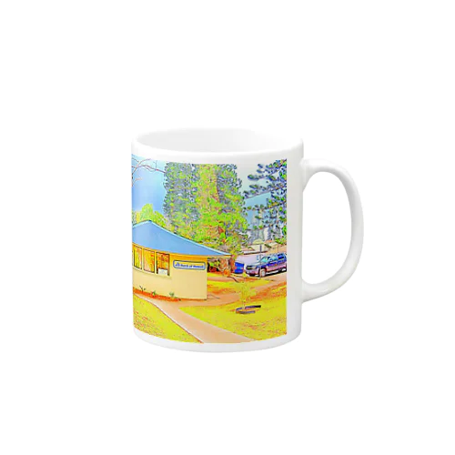 ラナイ島にある小さく可愛いBank of Hawaii（イラスト） Mug