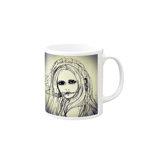 タバコ女ゾンビシングル Mug