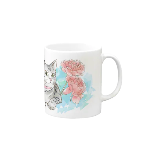 アメショとカーネーション Mug
