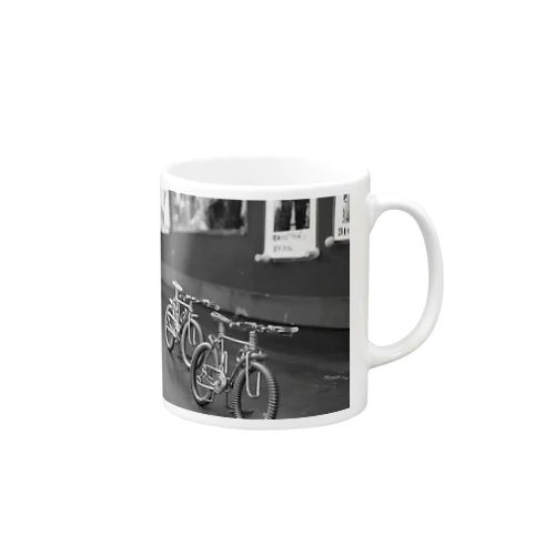 京都の針金自転車 Mug