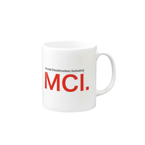 MCI. 英語デザイン マグカップ