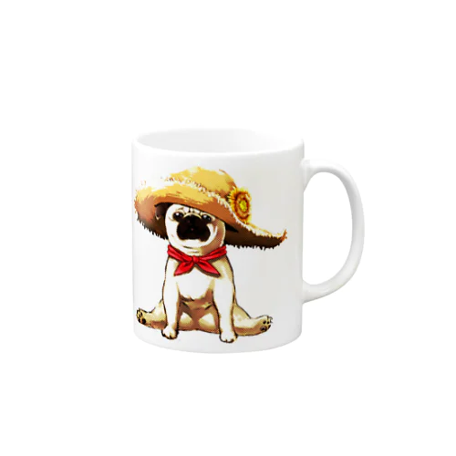 夏のパグちゃん Mug