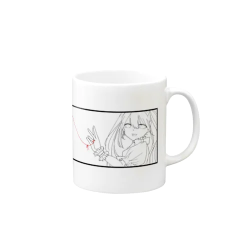 赤い糸 Mug