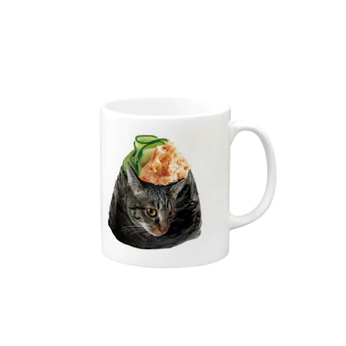 愛猫(おにぎり) マグカップ