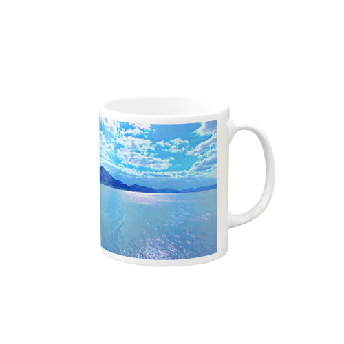 児島湖の風景(岡山県) Mug