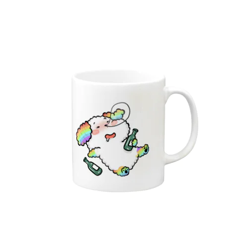 アルコール中毒プードル Mug