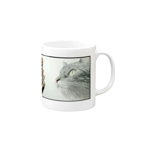 空を見てる猫 Mug