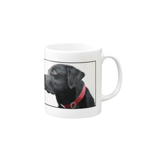 黒い犬 ラブラドール Mug