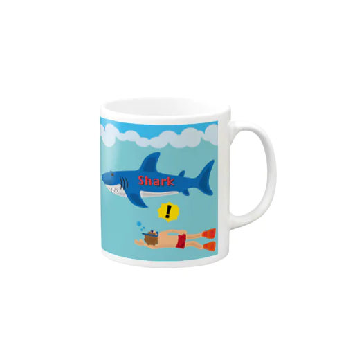 海は危険がいっぱい！ Mug