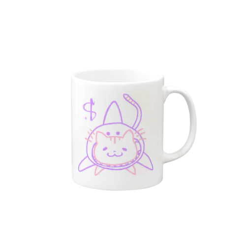 サメ猫マグ Mug