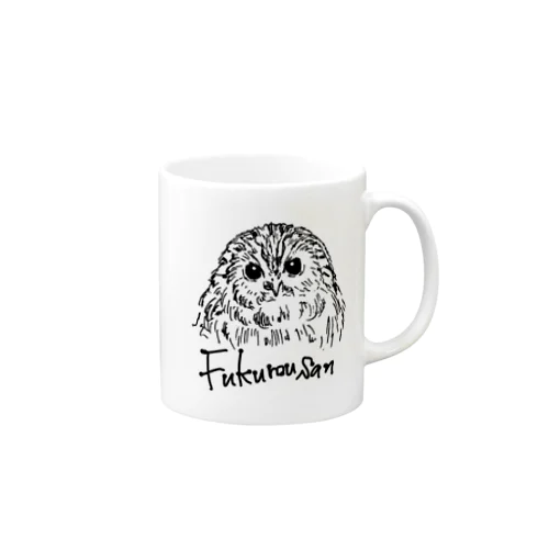 フクロウさんマグカップ(モリフクロウ) Mug