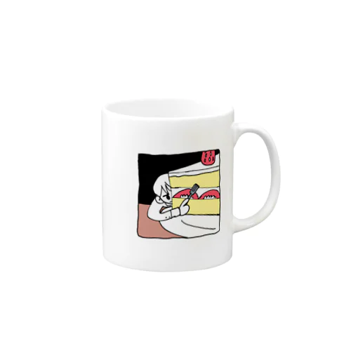 巨大ケーキぺろり Mug