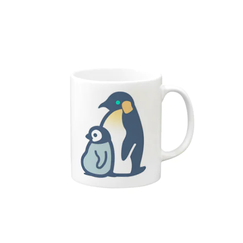 ぺんぎんのおやこ（カラー） Mug