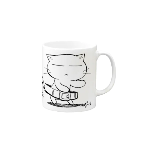 ねこガンマン(腰クイ) Mug