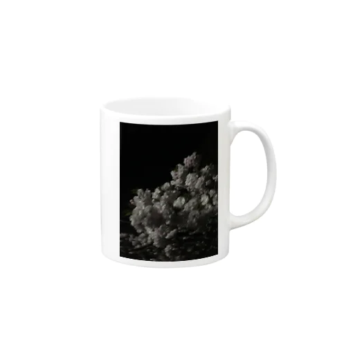 モノクロ桜 Mug