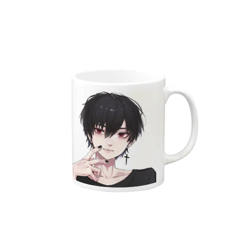 黒髪男子 Mug