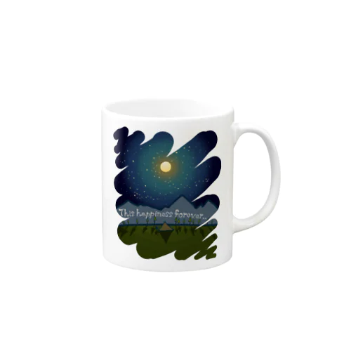 星空のキャンプ Mug