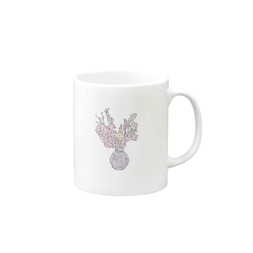 大事なお花 with color Mug