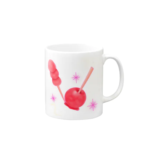 いちごとりんごのあめ Mug