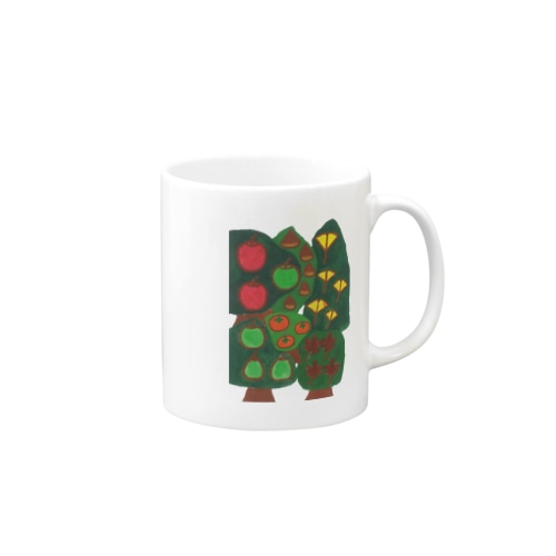 秋の果物 Mug