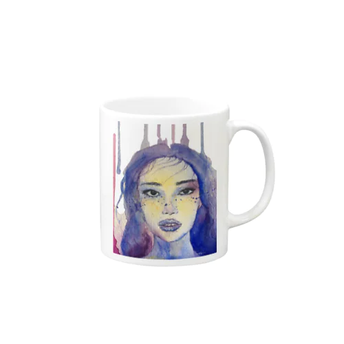 Lady in blue Mug