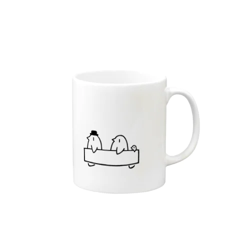 ペンギンバスほうき Mug