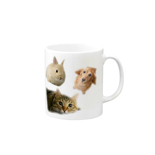 犬と猫とうさぎ好きな人のためのグッズ Mug