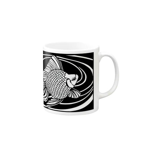 切り絵金魚  琉金  〜雅〜 Mug