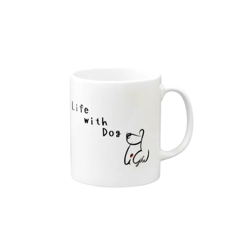 Life with Dog マグカップ Mug