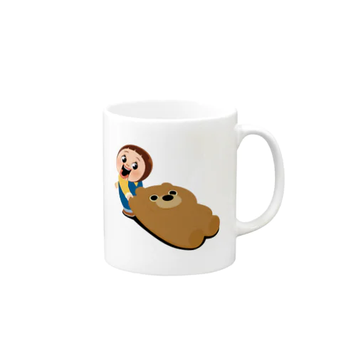 Sho-chan Dragging / くまをズルズルするしょーちゃん Mug