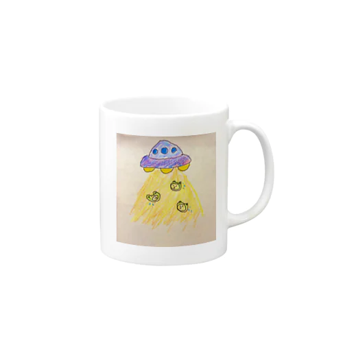 かえるおじさんとUFO Mug