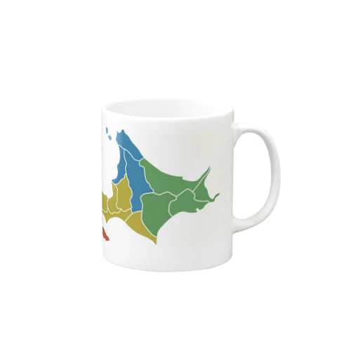 北海道区分地図 Mug