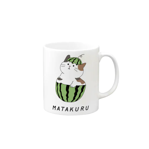 にゃんこスイカ Mug