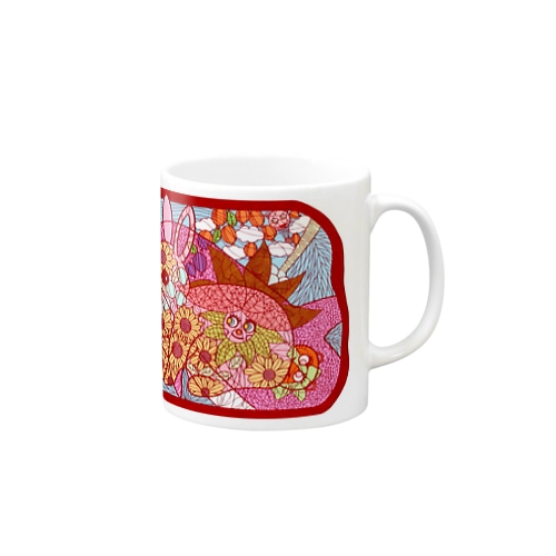 ウサギとイルカ Mug