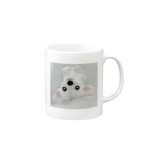 甘える犬 Mug