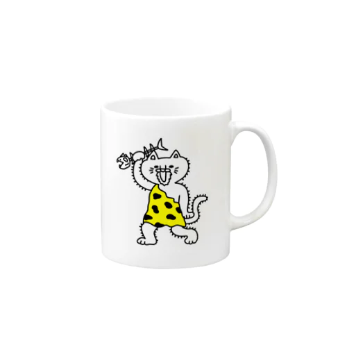 にゃんザピテクス　単体　原始猫 Mug