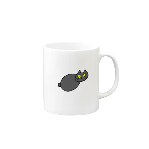 黒猫 Mug