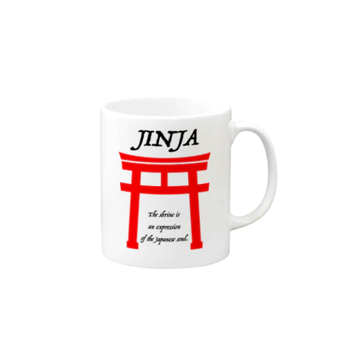 JINJA(赤） Mug