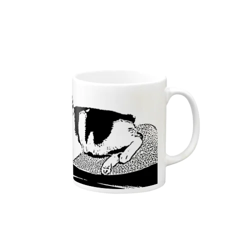 くつろがないネコ Mug