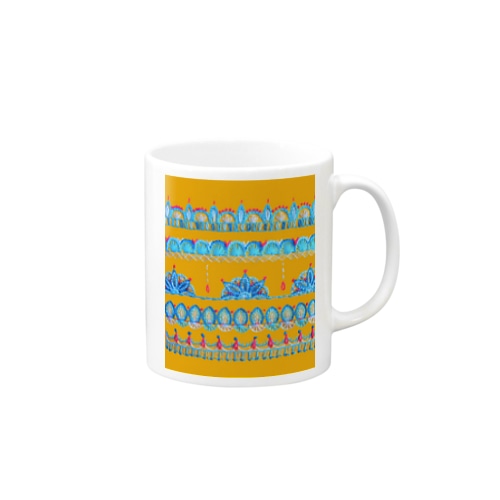 ナマステ刺繍✺マスタード Mug